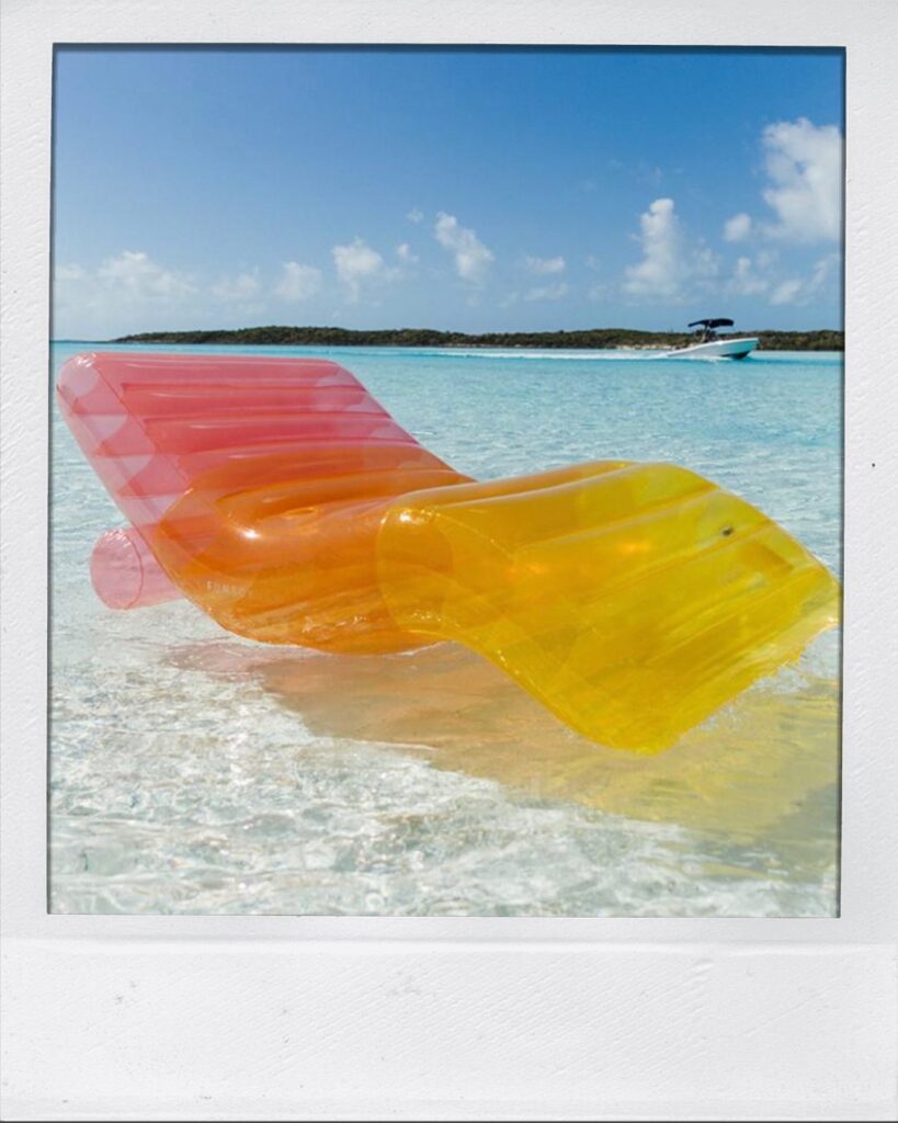 rainbow lounger pool float this is how you summer